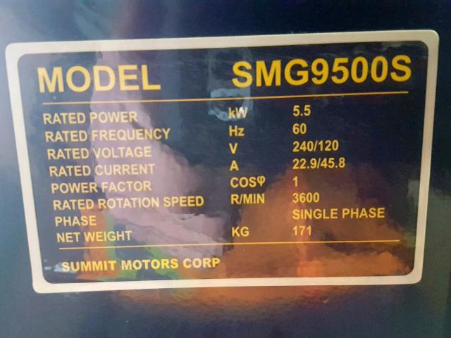 D180300345 - 2018 OTHER SMG9500S YELLOW photo 9