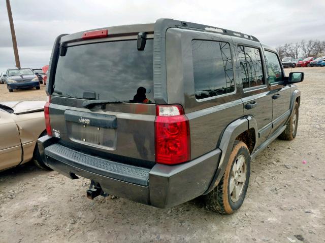 1J8HG48K56C342393 - 2006 JEEP COMMANDER CHARCOAL photo 4