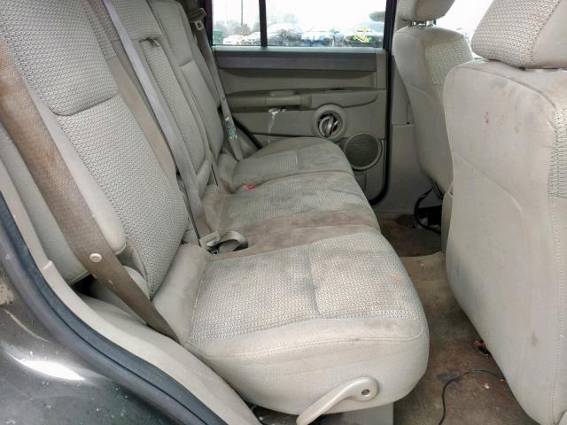 1J8HG48K56C342393 - 2006 JEEP COMMANDER CHARCOAL photo 6