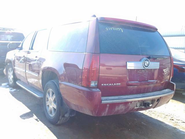 1GYFK66817R224821 - 2007 CADILLAC ESCALADE E MAROON photo 3