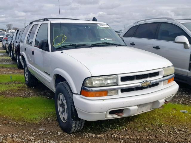 1GNDT13X44K166790 - 2004 CHEVROLET BLAZER WHITE photo 1