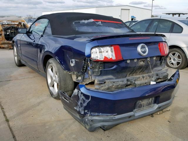 1ZVBP8FF1C5224459 - 2012 FORD MUSTANG GT BLUE photo 3