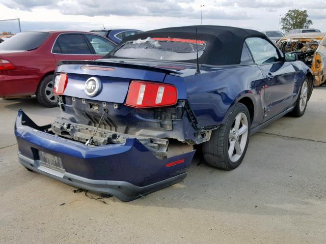 1ZVBP8FF1C5224459 - 2012 FORD MUSTANG GT BLUE photo 4