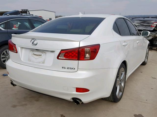 JTHBF5C27C5176051 - 2012 LEXUS IS 250 WHITE photo 4