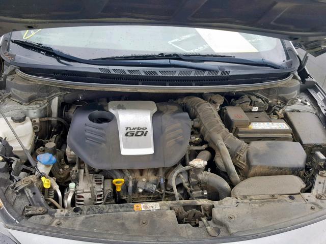 KNAFZ6A38E5197048 - 2014 KIA FORTE SX GRAY photo 7