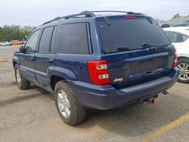 1J4GX58N21C679951 - 2001 JEEP GRAND CHER BLUE photo 3