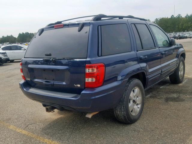 1J4GX58N21C679951 - 2001 JEEP GRAND CHER BLUE photo 4