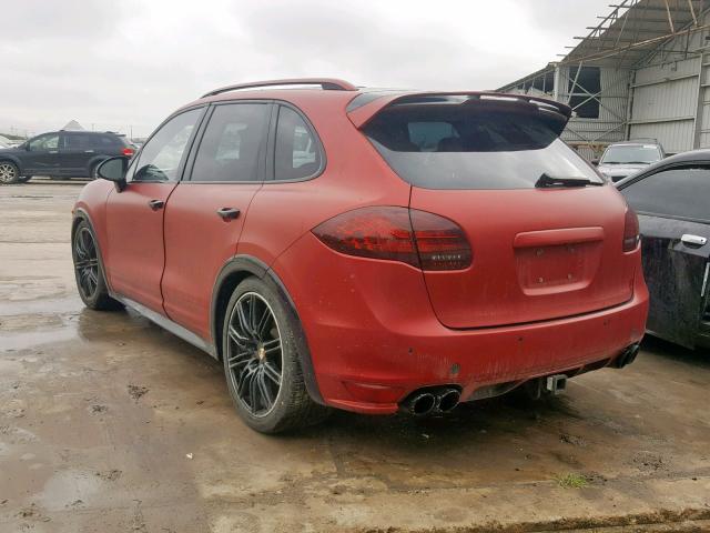 WP1AD2A28DLA72877 - 2013 PORSCHE CAYENNE GT RED photo 3