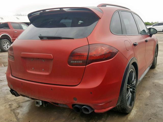 WP1AD2A28DLA72877 - 2013 PORSCHE CAYENNE GT RED photo 4