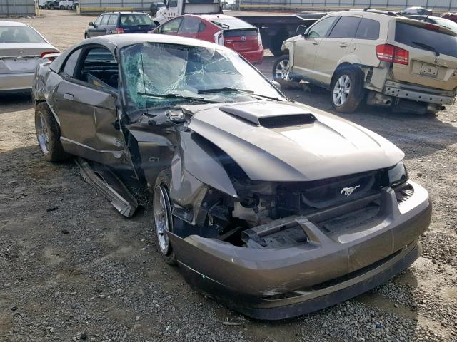 1FAFP42X51F254167 - 2001 FORD MUSTANG GT GRAY photo 1