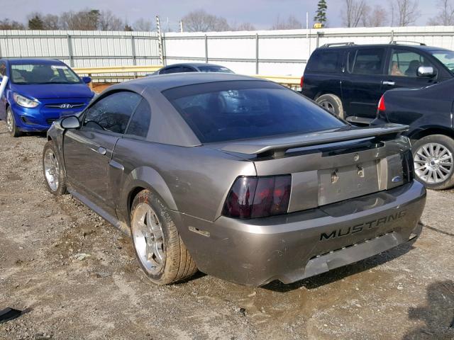 1FAFP42X51F254167 - 2001 FORD MUSTANG GT GRAY photo 3