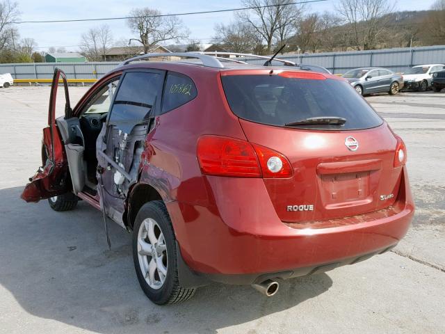 JN8AS5MV0AW103133 - 2010 NISSAN ROGUE S RED photo 3