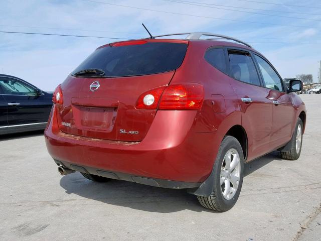 JN8AS5MV0AW103133 - 2010 NISSAN ROGUE S RED photo 4