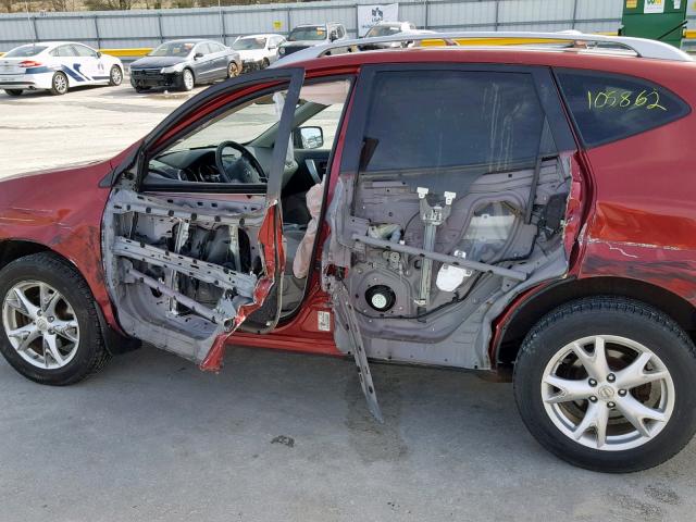 JN8AS5MV0AW103133 - 2010 NISSAN ROGUE S RED photo 9