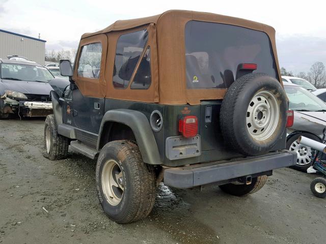 1J4FY49S8VP476696 - 1997 JEEP WRANGLER / GREEN photo 3