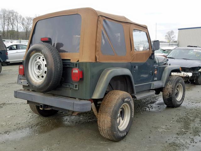 1J4FY49S8VP476696 - 1997 JEEP WRANGLER / GREEN photo 4