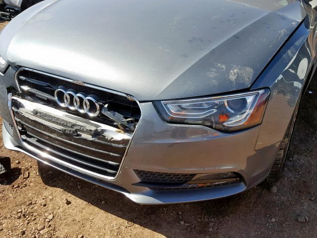 WAUVFAFR4DA018935 - 2013 AUDI A5 PRESTIG GRAY photo 9