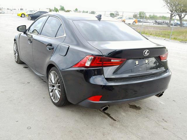 JTHBF1D25F5052176 - 2015 LEXUS IS 250 BLACK photo 3