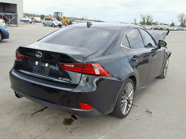 JTHBF1D25F5052176 - 2015 LEXUS IS 250 BLACK photo 4