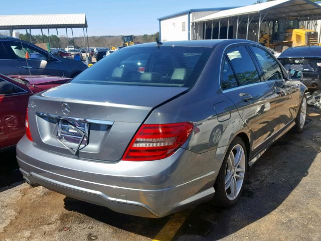 WDDGF4HB1CR217587 - 2012 MERCEDES-BENZ C 250 GRAY photo 4