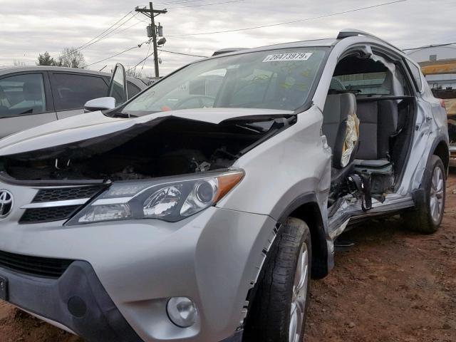 2T3DFREV2DW035505 - 2013 TOYOTA RAV4 LIMIT SILVER photo 9