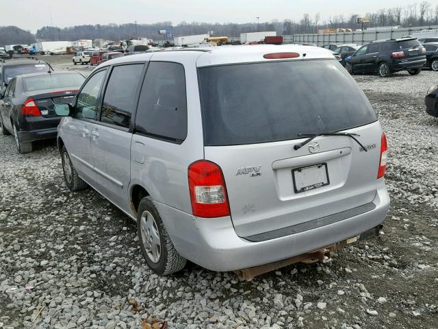 JM3LW28G610208997 - 2001 MAZDA MPV WAGON SILVER photo 3