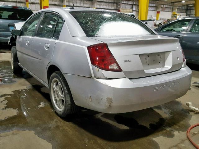 1G8AL55F67Z169929 - 2007 SATURN ION LEVEL SILVER photo 3