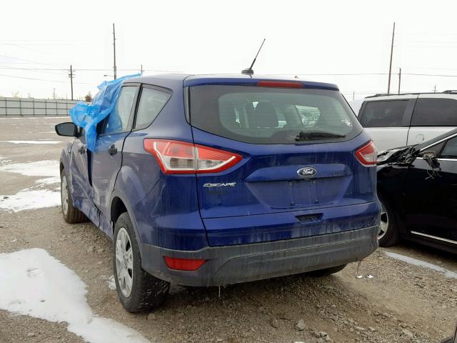 1FMCU0F75GUC26216 - 2016 FORD ESCAPE S BLUE photo 3