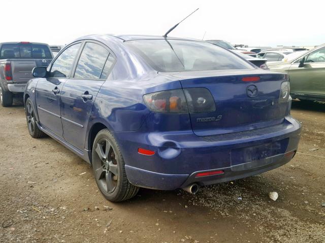 JM1BK123551232210 - 2005 MAZDA 3 S BLUE photo 3