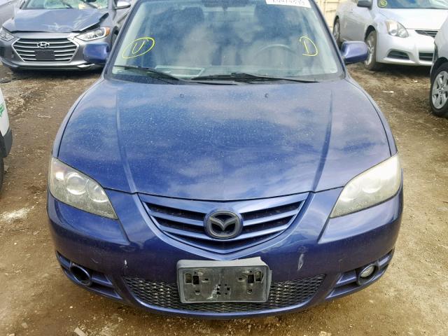 JM1BK123551232210 - 2005 MAZDA 3 S BLUE photo 9