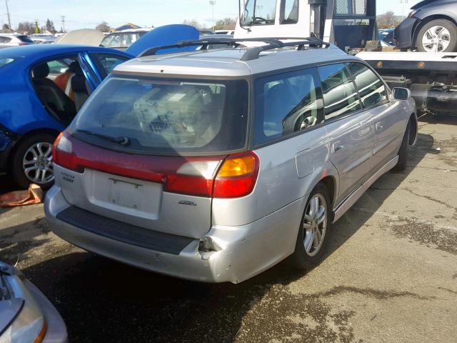 4S3BH646935300145 - 2003 SUBARU LEGACY GT SILVER photo 4