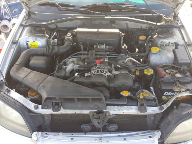 4S3BH646935300145 - 2003 SUBARU LEGACY GT SILVER photo 7