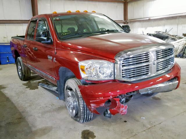 3D7MX38A77G784328 - 2007 DODGE RAM 3500 S RED photo 1