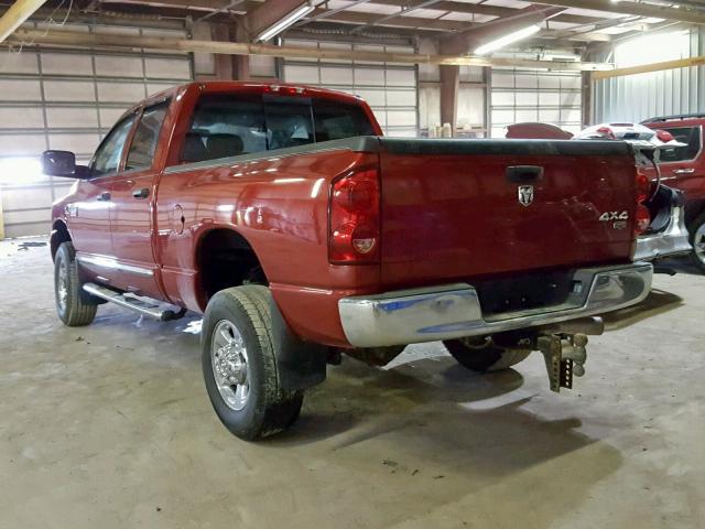 3D7MX38A77G784328 - 2007 DODGE RAM 3500 S RED photo 3