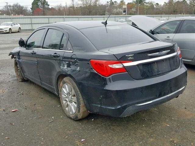 1C3CCBAB6CN127458 - 2012 CHRYSLER 200 LX BLACK photo 3