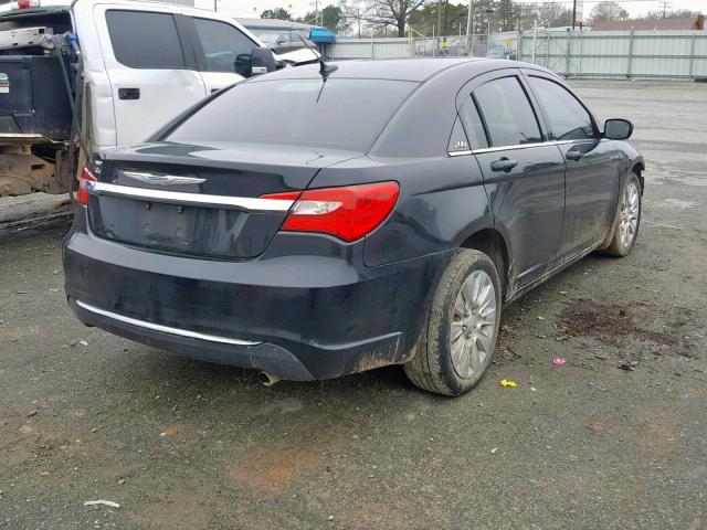 1C3CCBAB6CN127458 - 2012 CHRYSLER 200 LX BLACK photo 4