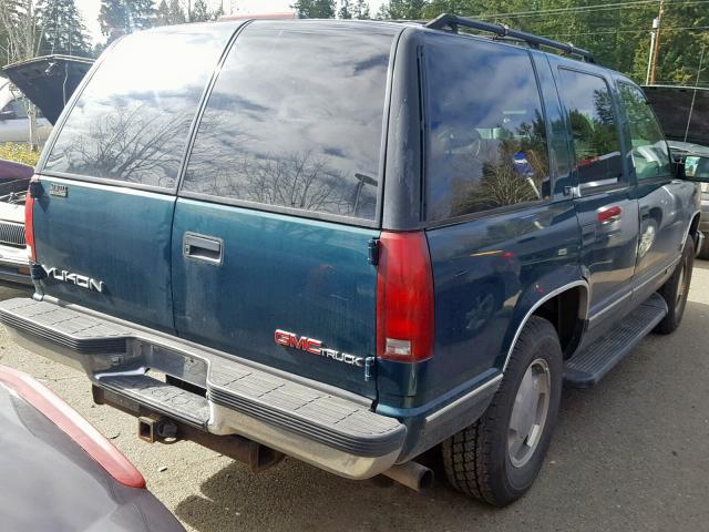 1GKEK13K1SJ755727 - 1995 GMC YUKON TURQUOISE photo 4