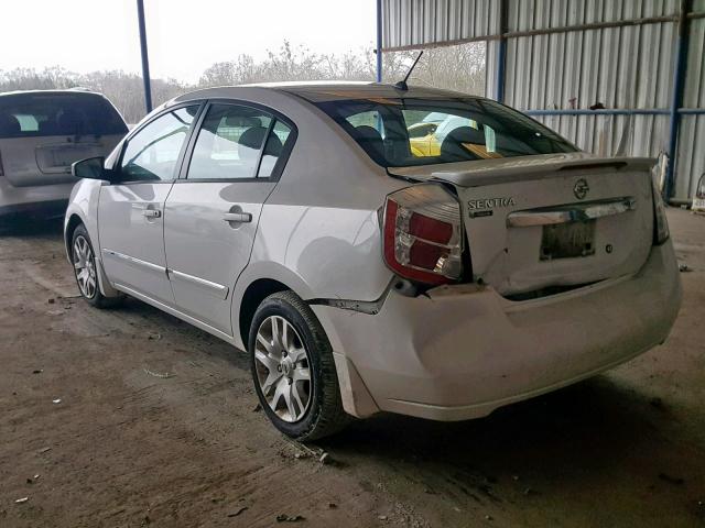 3N1AB6AP7BL659764 - 2011 NISSAN SENTRA 2.0 WHITE photo 3