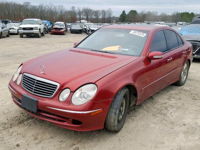 WDBUF56J06A944024 - 2006 MERCEDES-BENZ E 350 MAROON photo 2