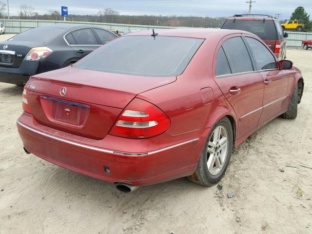 WDBUF56J06A944024 - 2006 MERCEDES-BENZ E 350 MAROON photo 4