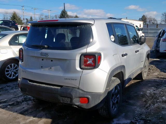 ZACCJBAT7FPC22214 - 2015 JEEP RENEGADE S SILVER photo 4