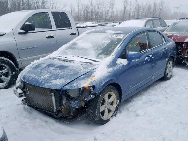 2HGFA16689H504556 - 2009 HONDA CIVIC LX-S ლურჯი ფოტო 2