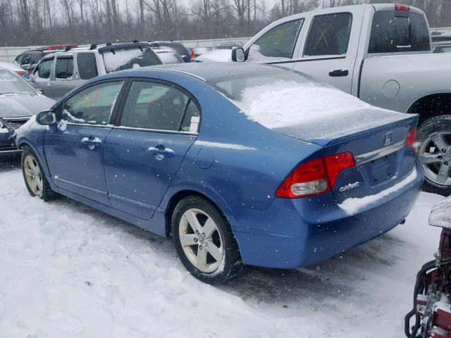 2HGFA16689H504556 - 2009 HONDA CIVIC LX-S ლურჯი ფოტო 3