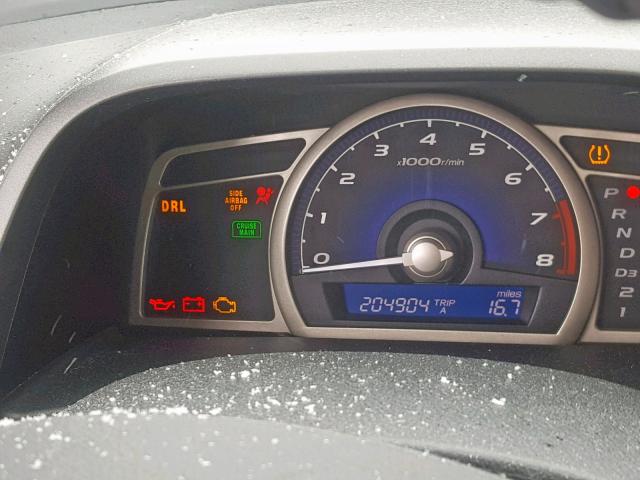 2HGFA16689H504556 - 2009 HONDA CIVIC LX-S ლურჯი ფოტო 8