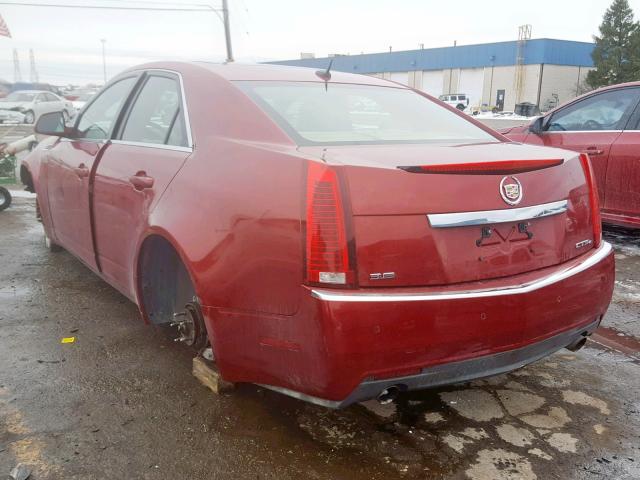 1G6DT57V880156681 - 2008 CADILLAC CTS HI FEA RED photo 3