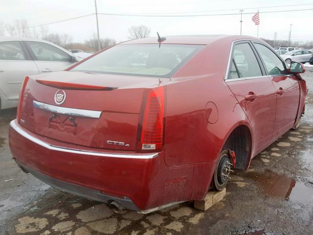 1G6DT57V880156681 - 2008 CADILLAC CTS HI FEA RED photo 4