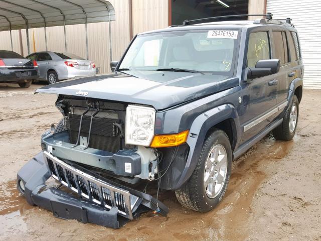 1J8HG58236C364558 - 2006 JEEP COMMANDER BLUE photo 2