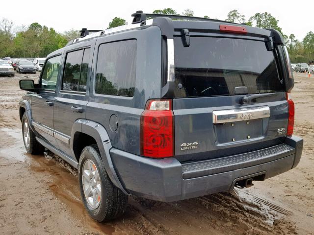 1J8HG58236C364558 - 2006 JEEP COMMANDER BLUE photo 3