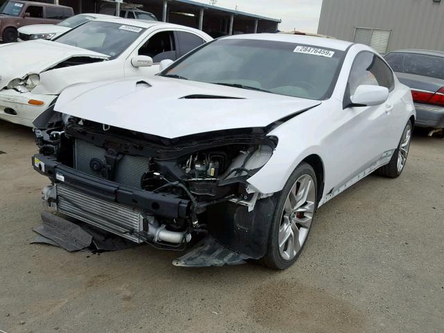 KMHHT6KDXDU112957 - 2013 HYUNDAI GENESIS CO WHITE photo 2