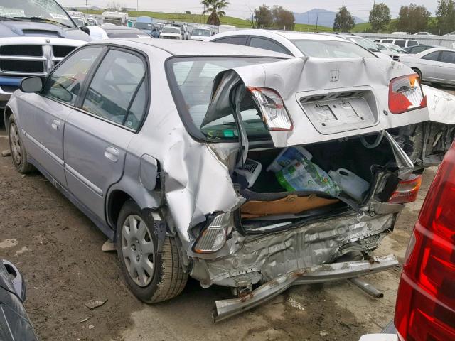 2HGEJ6615XH525424 - 1999 HONDA CIVIC BASE Gümüş foto 3